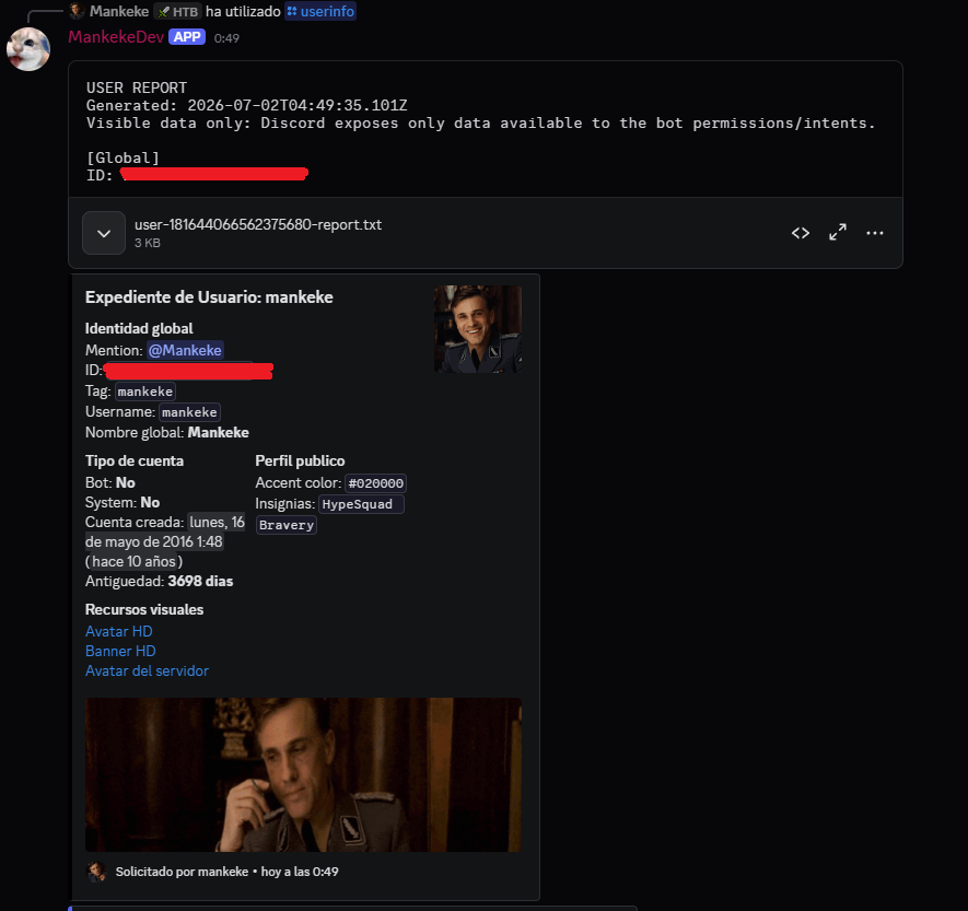 MankekeDev Discord Bot
